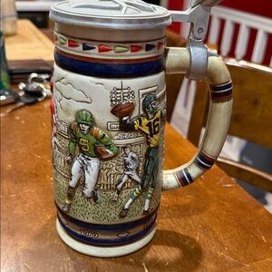 Avon Sports-Themed Ceramic Mug with Lid